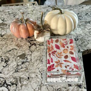 Guest Towel Holder, Acrylic Napkin Holder for so many places. Holds 40+ napkins